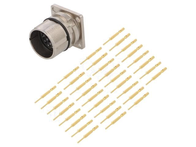 Connector: M23; contact; PIN: 17; mannelijk; klemmen; recht; 9A; IP67 Connector: M23; contact; PIN: 17; mannelijk; klemmen; recht; 9A; IP67